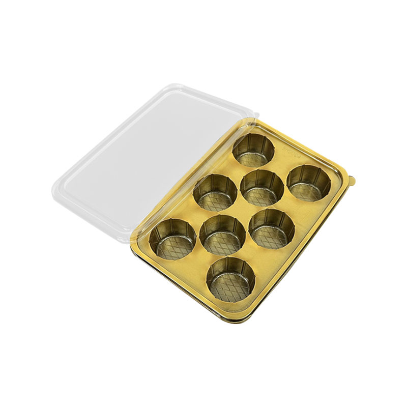 Caja de envasado de plástico desechable de 8 cavidad