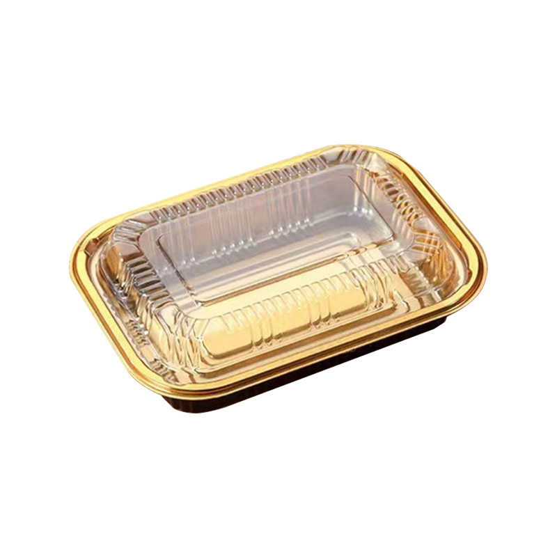 Caja de almuerzo desechable de plástico con tapa