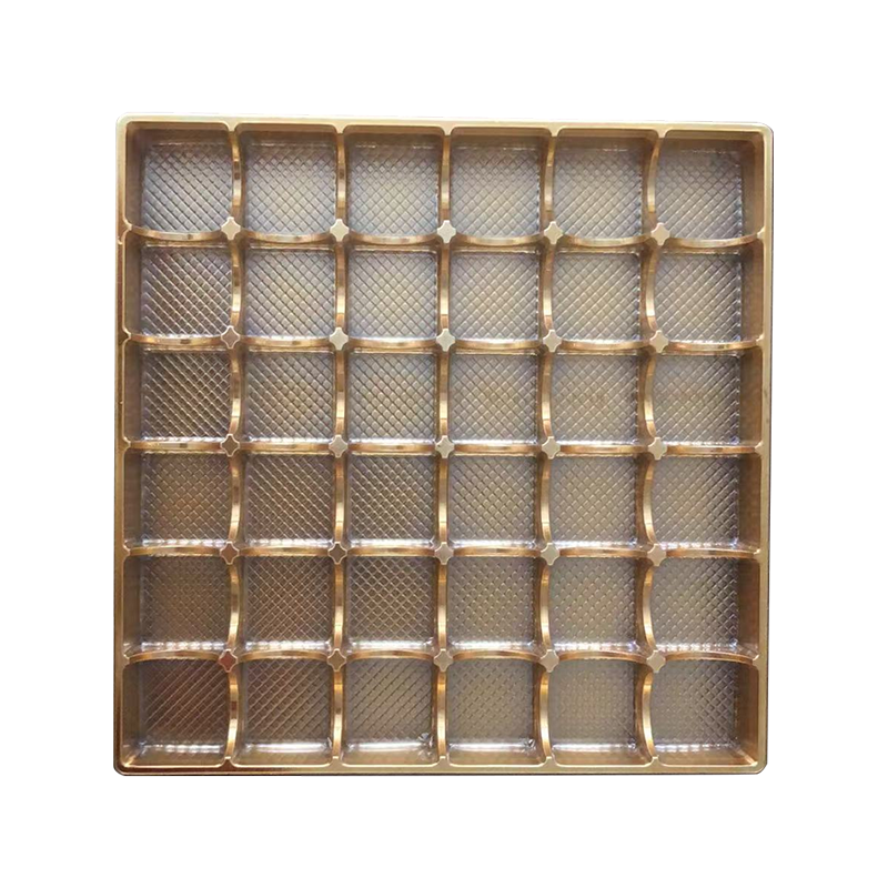 Caja de embalaje con tapa burbuja de PET para chocolate