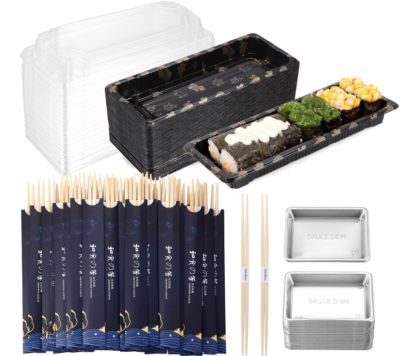¿La caja plástica para sushi de frutas viene con una tapa segura a prueba de fugas para evitar que el jugo de las frutas contamine los compartimentos para sushi durante el transporte?